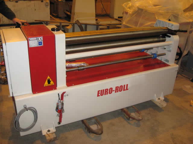 4' x 10 Ga. EURO ROLL ... HYDRAULIC PLATE ROLL